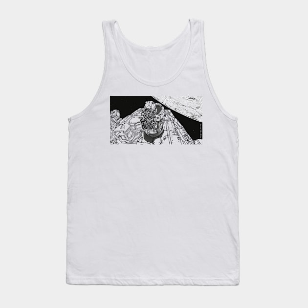 20XX: A SpaceX Odyssey Tank Top by vitruvinci